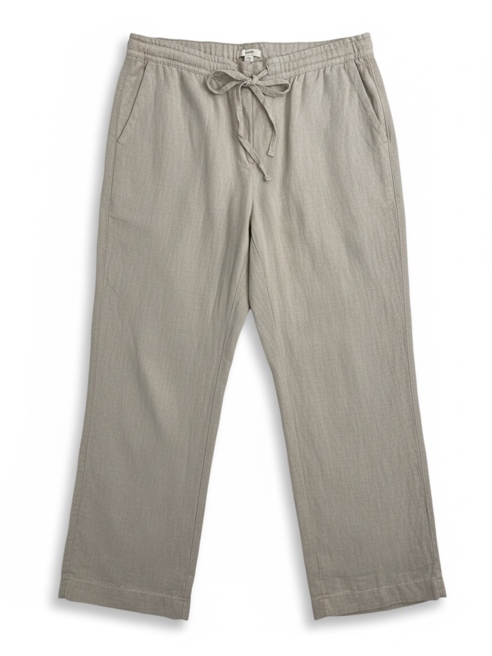 GAP Light Beige Lined Linen  Pants, Pockets, Tailored Waist